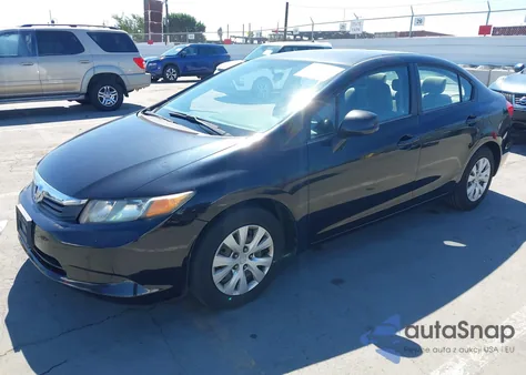 2012 Honda Civic Lx из США, поврежденный, VIN 19XFB2F56CE303282